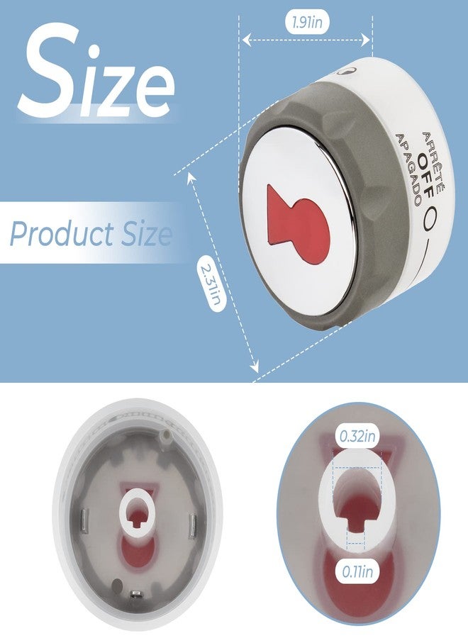 ArrogantF 𝙐𝙥𝙜𝙧𝙖𝙙𝙚𝙙 91538 Lighted Control Knobs Replacements for Weber Summit Grill Knobs 400/600 Grills E-470, E-670, S-460, S-470, S-660, S-670,for Weber Grill Replacement Parts - Image 4